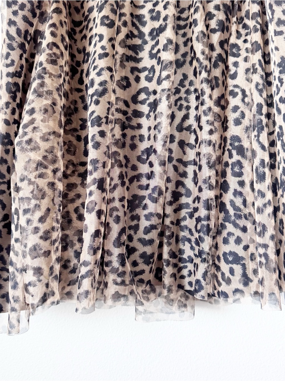 torrid Leopard Print Tulle Skater Skirt - Brown & Black - Picture 4 of 12